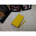 Best 1:1 Bottega Veneta Intrecciato Nappa Zip Around Wallet BV5800 Lemon Tl17255eT55