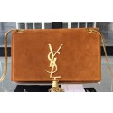 Best Replica YSL Monogramme Cross-body Shoulder Bags Suede Leather 311218 Wheat Tl15323zU69