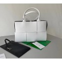 Bottega Veneta ARCO TOTE 652867 white&black Tl16833dN21