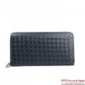 Bottega Veneta BV5017 Intrecciato Nappa Zip Around Wallet RoyalBlue Tl17384Ea63