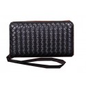 Bottega Veneta Intrecciato Calfskin Wallet BV6940 Black Tl17279yC28