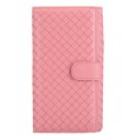 Bottega Veneta Intrecciato Nappa Continental Wallet BV182 Pink Tl17277yj81