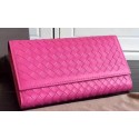 Bottega Veneta Intrecciato Nappa Tri-Flod Wallet BV150507 Rose Tl17233ta99