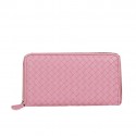 Bottega Veneta Intrecciato Nappa Zip Around Wallet BV20017 Pink Tl17299HB29