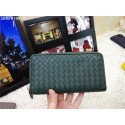 Bottega Veneta Intrecciato Nappa Zip Around Wallet BV5808 Green Tl17246kC27