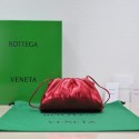 Bottega Veneta Mini intrecciato leather clutch with strap 585852 red Tl16712TL77