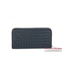 Fake Bottega Veneta Intrecciato Nappa Zippy Wallet 115709-2 Blue Tl17347xE84