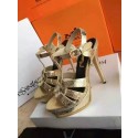 Fake Yves Saint Laurent Sandal YSL17111 Gold Tl15549Hj78