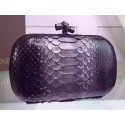 Hot Bottega Veneta Snake Leather Knot Clutch BV8653 Silver Tl17144io40