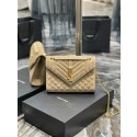 Hot Yves Saint Laurent ENVELOPE MEDIUM BAG IN MIX MATELASSE SUEDE 487206 BEIGE Tl14589io40