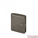 Imitation Bottega Veneta 114073 V001N 1300 Intrecciato Nappa Flap French Wallet Shadow Tl17420EY79