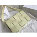 Imitation Bottega Veneta Sheepskin Weaving Original Leather 578004 Light green Tl17080KV93