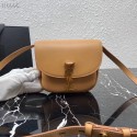 Imitation High Quality Yves Saint Laurent Calfskin Leather Shoulder Bag 619740 apricot Tl14818HH94