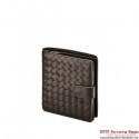 Knockoff Bottega Veneta 114073 V001N 2040 Intrecciato Nappa Flap French Wallet Ebano Tl17423ch31