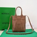 Knockoff Bottega Veneta Mini Cassette Tote Bag 709341 brown Tl16729vf92