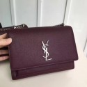 Knockoff Saint Laurent mini Monogramme Cross-body Shoulder Bag 441971 Wine Tl15207fY84