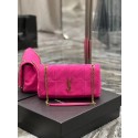 Replica SAINT LAURENT JAMIE MEDIUM CHAIN BAG CARRE RIVE GAUCHE IN LAMBSKIN AND SUEDE 515821 ROSE Tl14348zR45