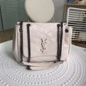 Replica SAINT LAURENT leather shoulder bag Y554248 cream Tl14980rH96