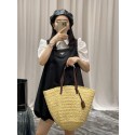 Replica SAINT LAURENT PANIER MEDIUM BAG IN RAFFIA 693242 IVORY Tl14401KG80