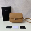 Replica Yves Saint Laurent Calf leather cross-body bag Y357624 BROWN GOLD Tl14652nB47