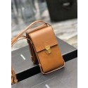 Replica Yves Saint Laurent Calf leather cross-body bag Y567718 brown Tl14625VA65