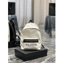 SAINT LAUREN CITY BACKPACK IN ECONYL SMOOTH LEATHER AND NYLON 534967 BEIGE Tl14398tQ92