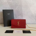 SAINT LAURENT leather shoulder bag Y659193 red Tl14832aM39