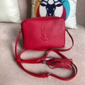 SAINT LAURENT Lou linen camera bag 97641 red Tl14976mm78