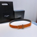 YSL Leather 30MM BELT 0237 Tl15596qM91