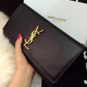 Yves Saint Laurent Classic Monogramme Clutch 30210 Black Tl15339Kf26