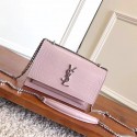 Yves Saint Laurent Cross-body Croco Original Leatehr Shoulder Bag Y8606 Pink Tl15194Ea63