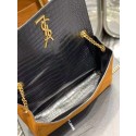 Yves Saint Laurent KATE MEDIUM REVERSIBLE IN SUEDE AND CROCODILE-EMBOSSED LEATHER 55380424 Tl14621Gp37