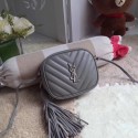 Yves Saint Laurent Monogram Leather Bag Y5804 Grey Tl15128tQ92