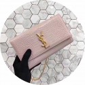 Yves Saint Laurent Original Crocodile Skin Shoulder Bag 17818 Pink Tl15195sf78