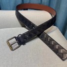 Bottega Veneta Intrecciato Nappa Belt 5567 black Tl17684Yv36