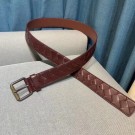 Bottega Veneta Intrecciato Nappa Belt 5567 Wine Tl17687Zw99