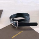 Knockoff AAAAA Bottega Veneta Original Leather Belt 5553 Black Tl17679Jc39