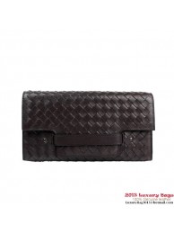 Bottega Veneta 275622 Appia Intrecciato Nappa Continental Wallet Brown Tl17387aM39