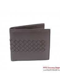 Bottega Veneta Corot Uncinetto Silk Wallet BV5021 Brown Tl17466Af99