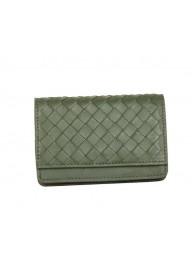 Bottega Veneta Intrecciato Nappa Card Case 5810 Green Tl17323Tk78