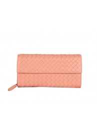 Bottega Veneta Intrecciato Nappa Continental Wallet 5809 Pink Tl17319Yv36