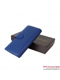 Bottega Veneta Intrecciato Nappa Continental Wallet BV178 RoyalBlue Tl17454MO84