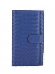 Bottega Veneta Intrecciato Nappa Continental Wallet BV182 Blue Tl17275aj95