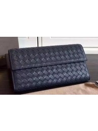 Bottega Veneta Intrecciato Nappa Tri-Flod Wallet BV150507 Royal Tl17239Gw67