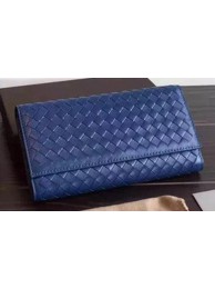 Bottega Veneta Intrecciato Nappa Tri-Flod Wallet BV150507 RoyalBlue Tl17236tL32