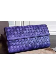 Bottega Veneta Intrecciato Nappa Tri-Flod Wallet BV1505071 Violet Tl17229tg76