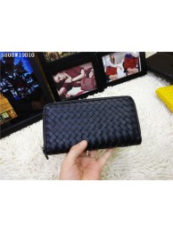 Bottega Veneta Intrecciato Nappa Zip Around Wallet BV5808 Black Tl17250fw56