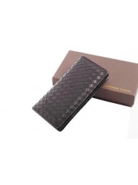 Fake Bottega Veneta Intrecciato Nappa Wallet BV99391 Black Tl17284Lh27