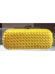 Fake Bottega Veneta STRETCH Knot Sheepskin Leather Clutch BV8651 Yellow Tl17163xR88