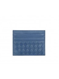 High Quality Imitation Bottega Veneta Intrecciato VN Card Case 5811 Blue Tl17336Vu82